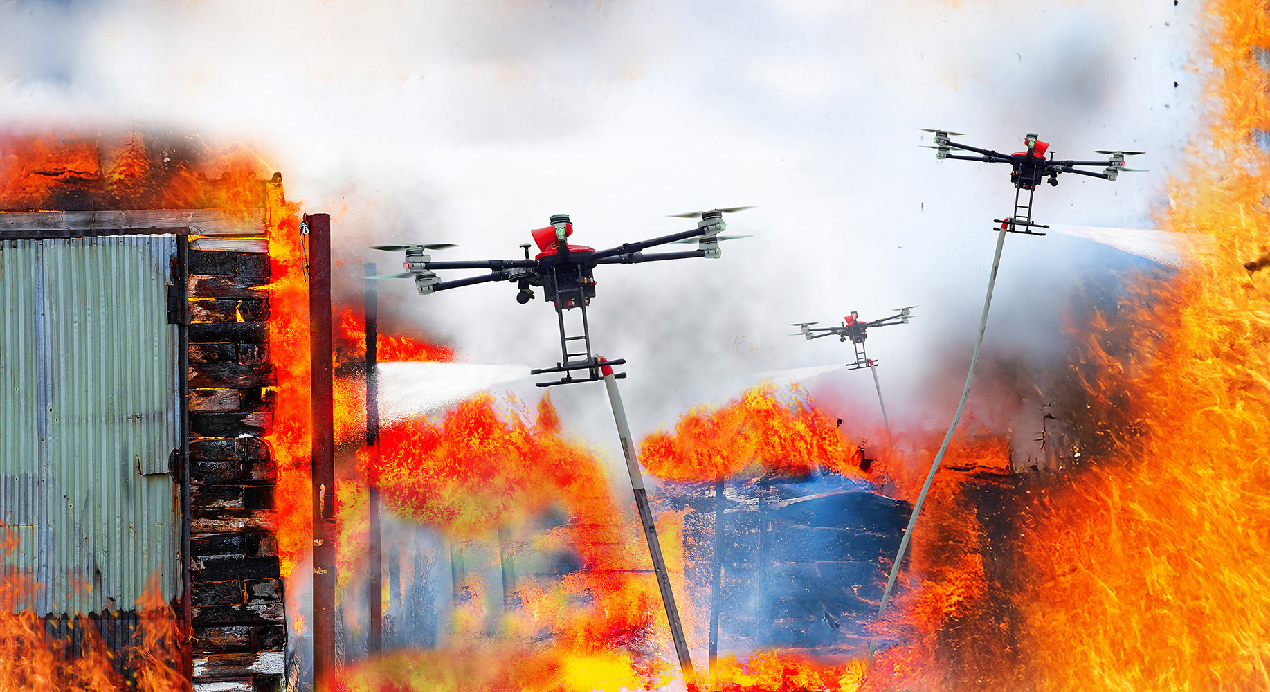 Phát triển UAV “bầy đàn” trong phòng cháy, chữa cháy